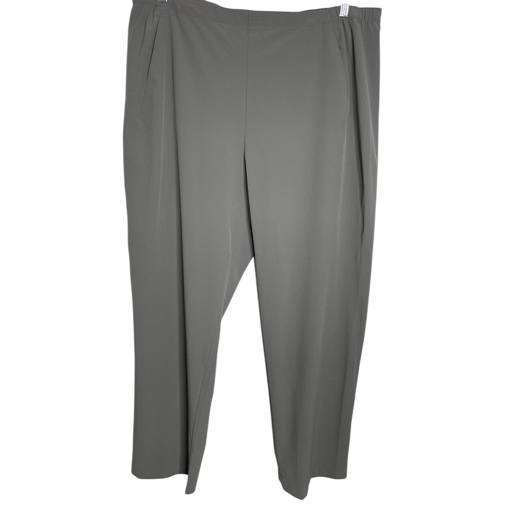 NWT Nic+Zoe Wonderstretch Tech Stretch Pull On Tarnish Gray Pants XXL